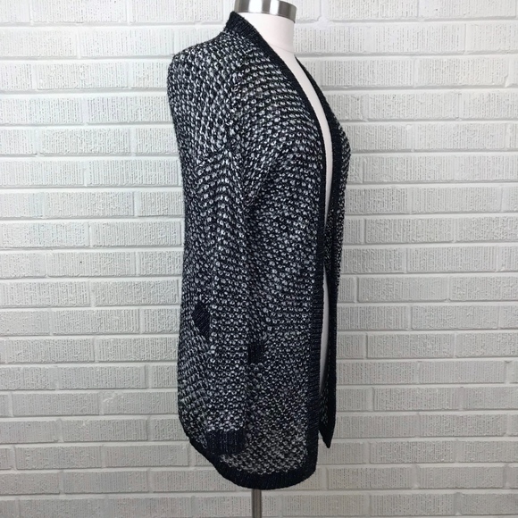Caslon Cardigan Sweater Open Front Open Knit SP - Picture 2 of 8